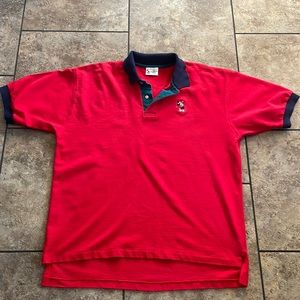 Walt Disney World Vintage Micky golfing XL golf shirt  extra large made in USA
